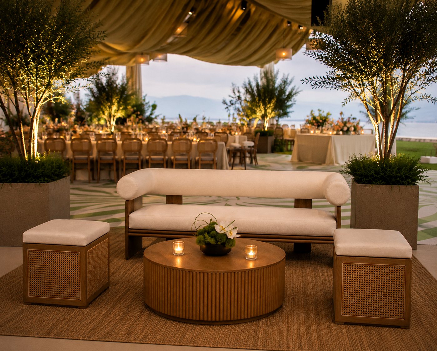 Lounge idea for weddings and celebrations